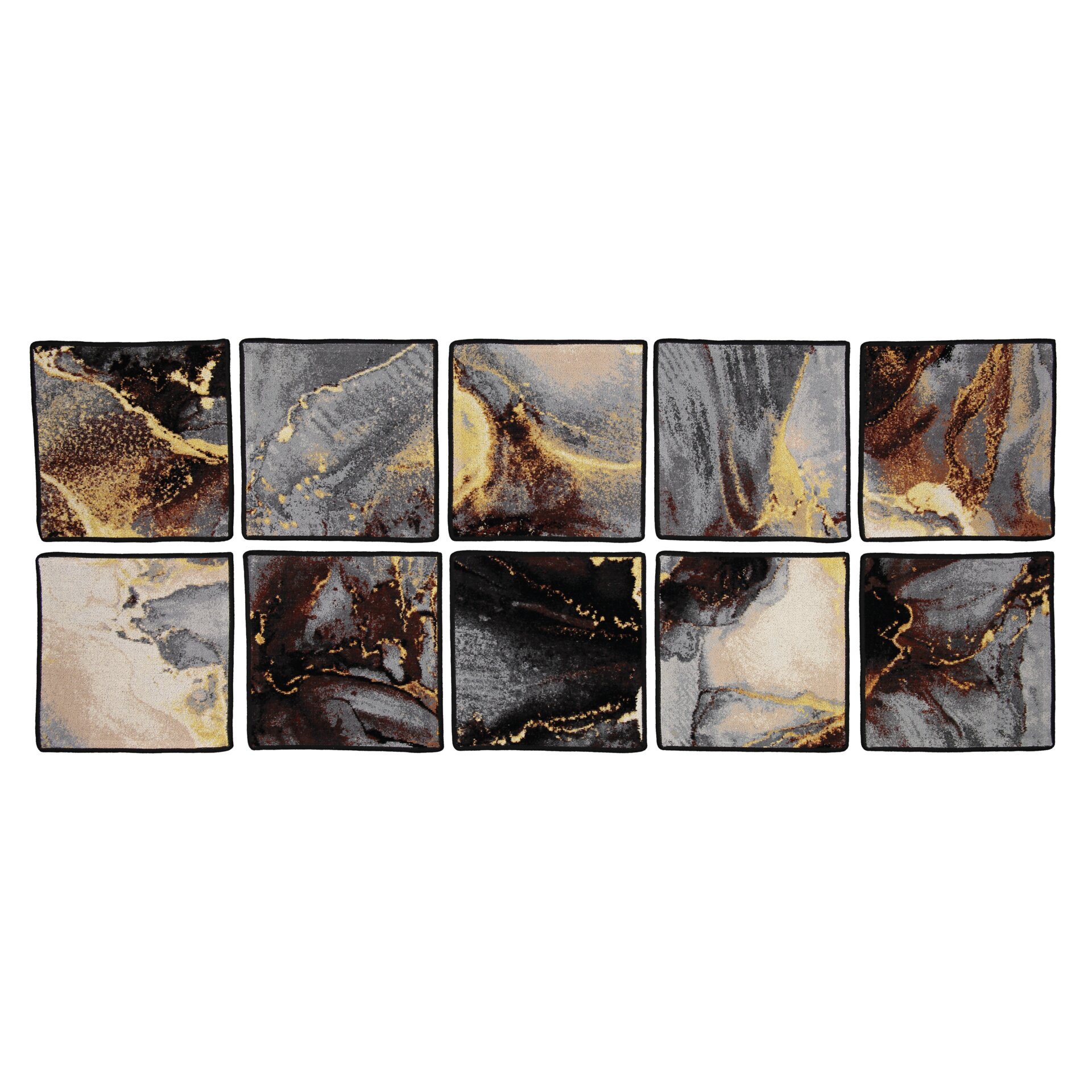 FEILER Beauty Cloth from the GOLDEN FRAGMENTS collection, size 30 × 30 cm, product view 4, made from Original FEILER chenille in Germany.