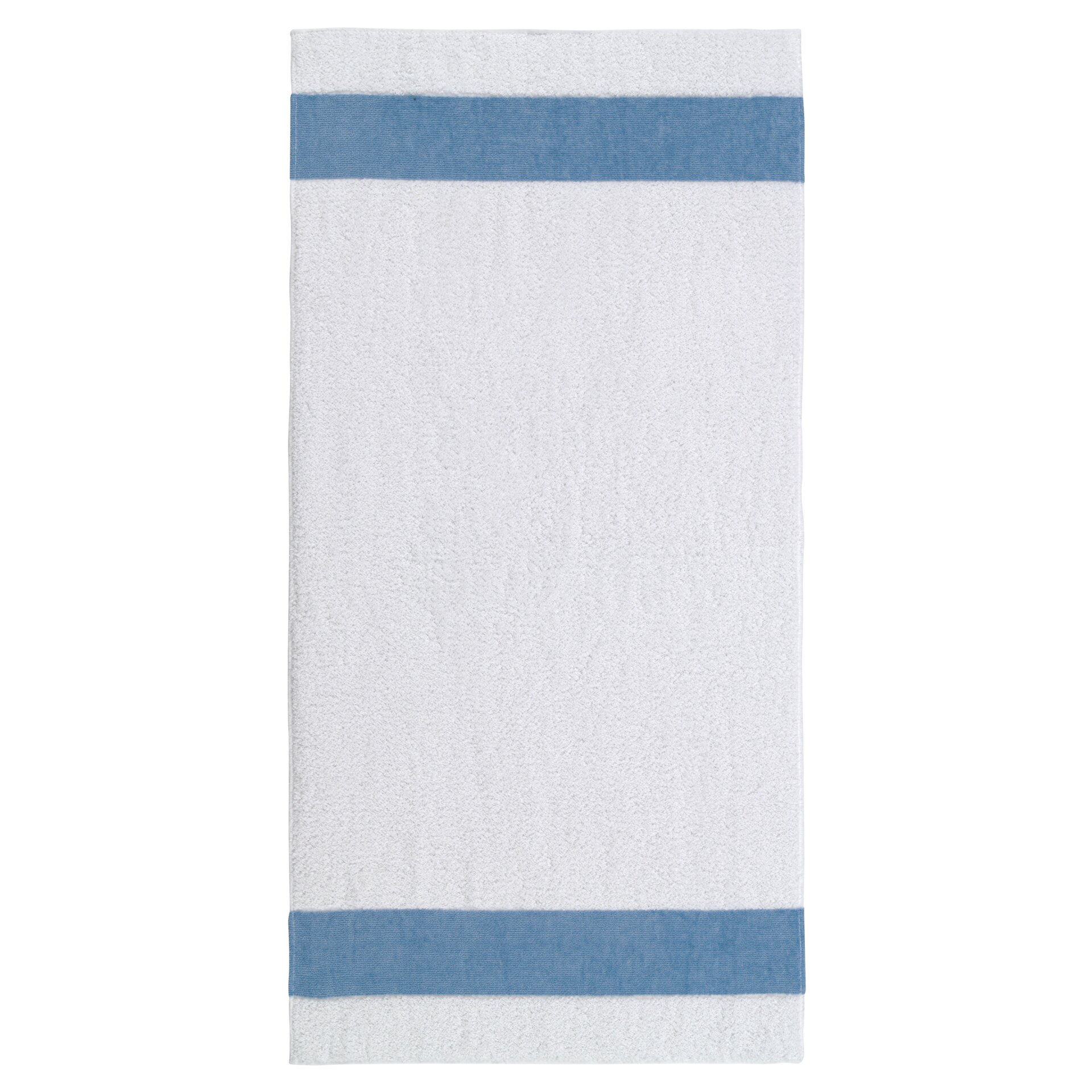 Elegant FEILER hand towel, Blue, 30 x 50 cm, made from premium terry cotton with an Original FEILER chenille border, German craftsmanship.