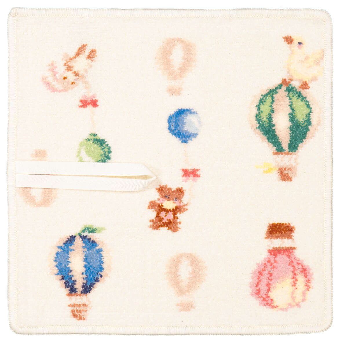 FEILER Pacifier Cloth from the DREAMY BALLOONS collection, made from Original FEILER chenille in Germany.