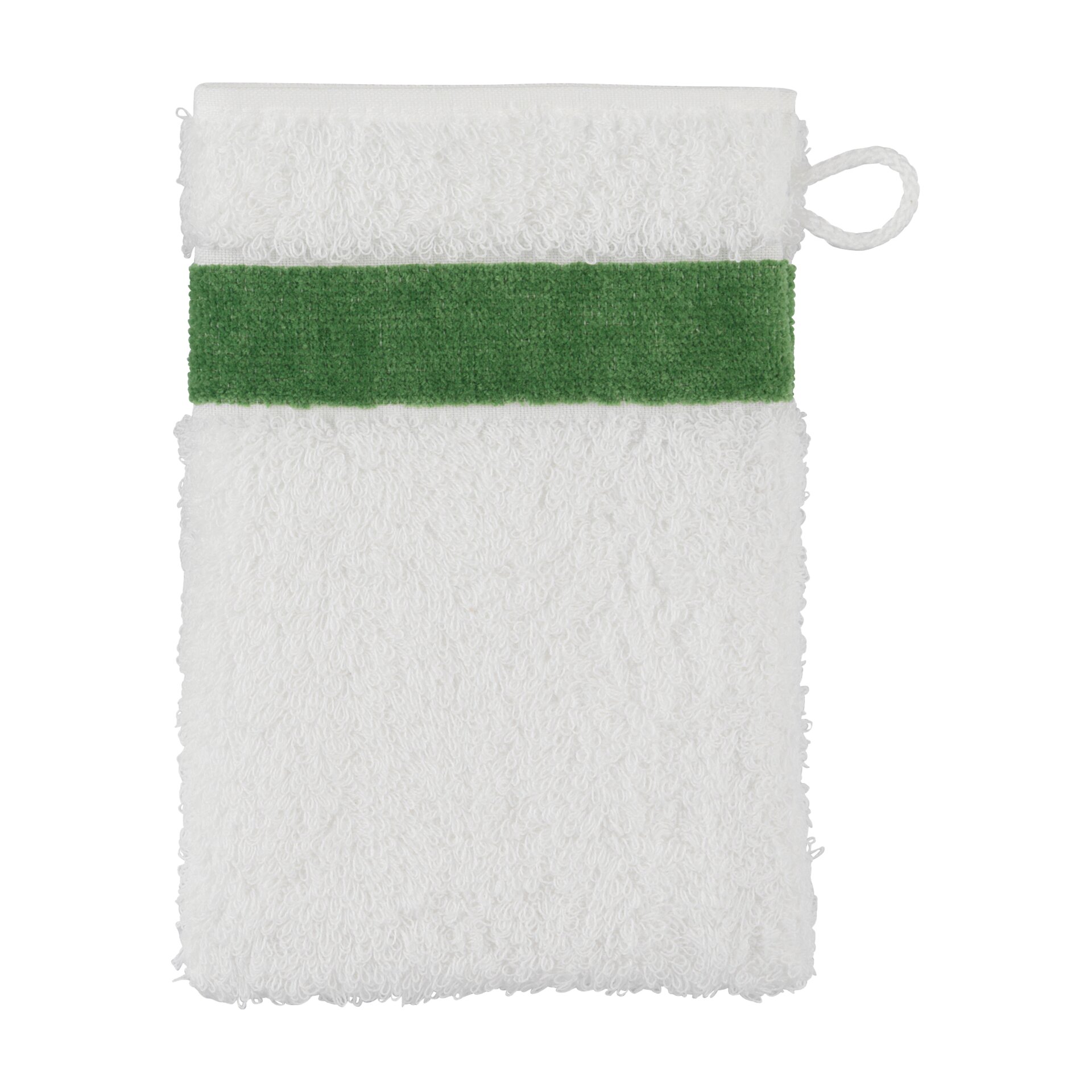 EXCLUSIV Waschhandschuh 15 x 20 cm Frottier kiwi – Luxuriöser FEILER Waschhandschuh in der Größe 15 × 20 cm aus Frottier mit Original FEILER-Chenille-Bordüre, Made in Germany.