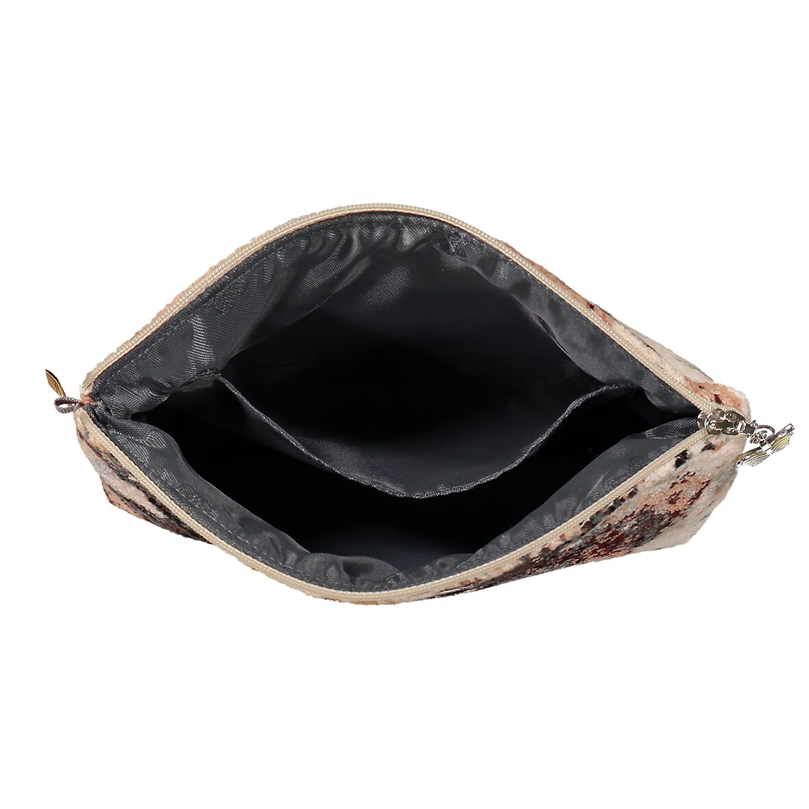 FEILER Cosmetic Bag from the PETRICHOR collection, size 21 × 14 × 5 cm, made from Original FEILER chenille in Germany.