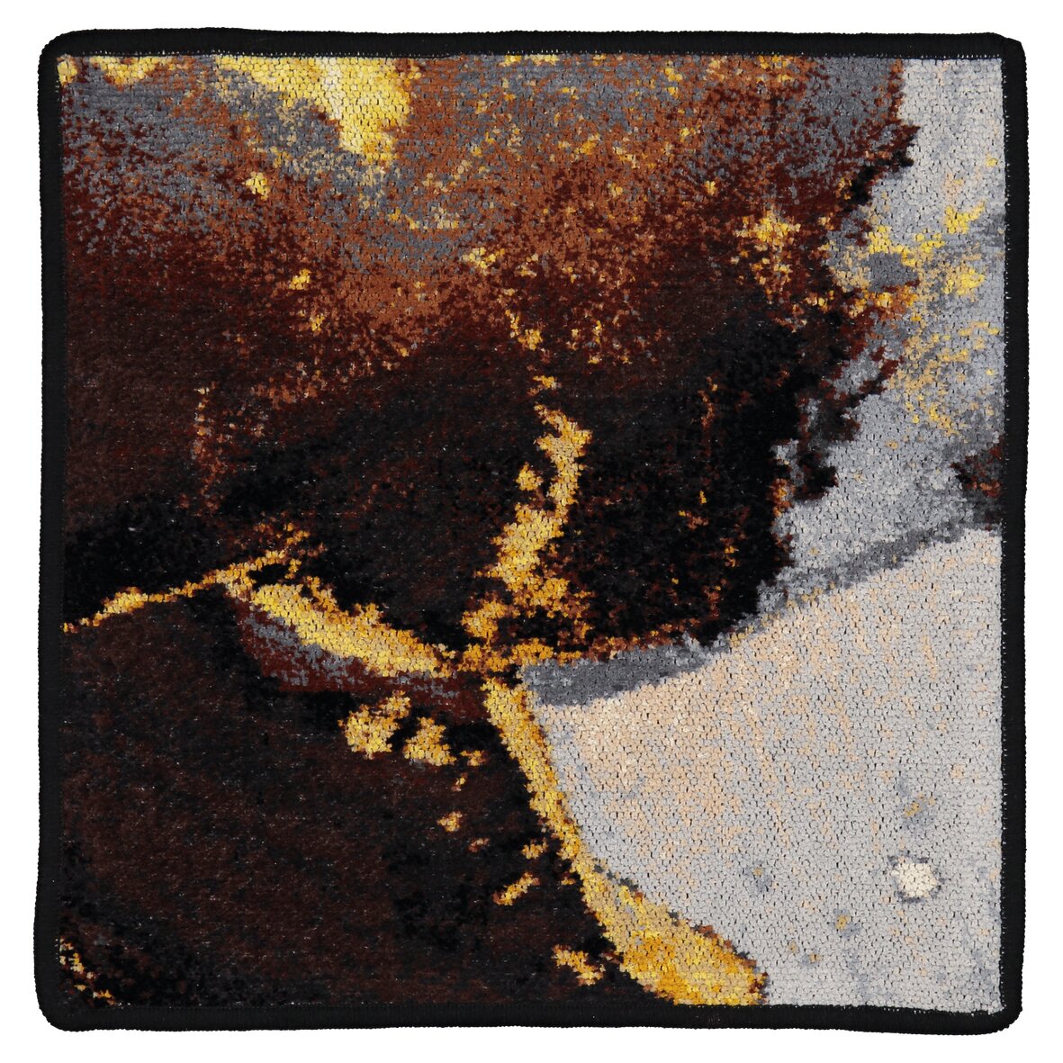 GOLDEN Chenille Gesichtstuch 30 × 30 cm – Luxuriöses FEILER Gesichtstuch aus Original FEILER-Chenille, Made in Germany.