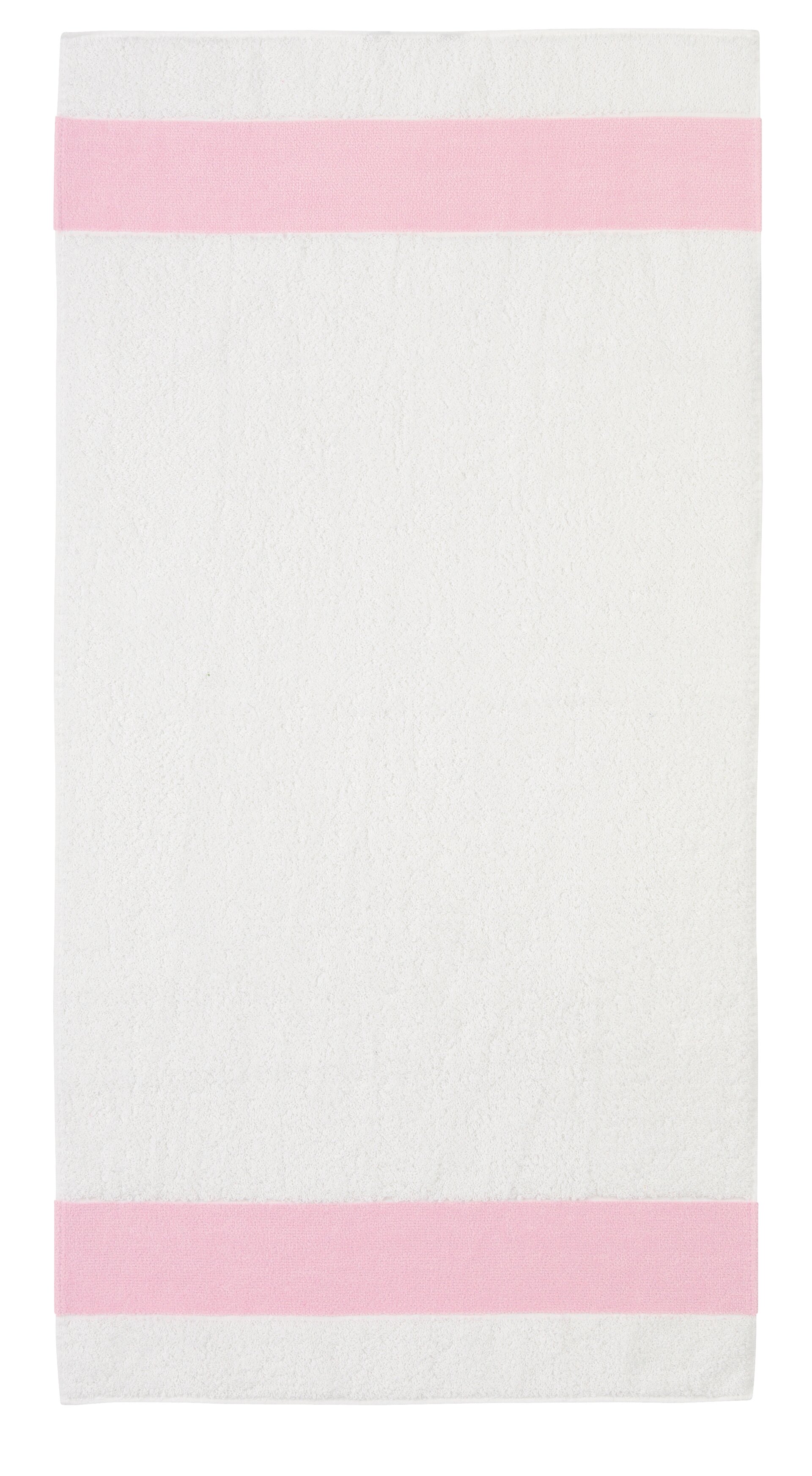 EXCLUSIV Handtuch 50 x 100 cm Frottier rose – Luxuriöses FEILER Handtuch in der Größe 50 × 100 cm aus Frottier mit Original FEILER-Chenille-Bordüre, Made in Germany.