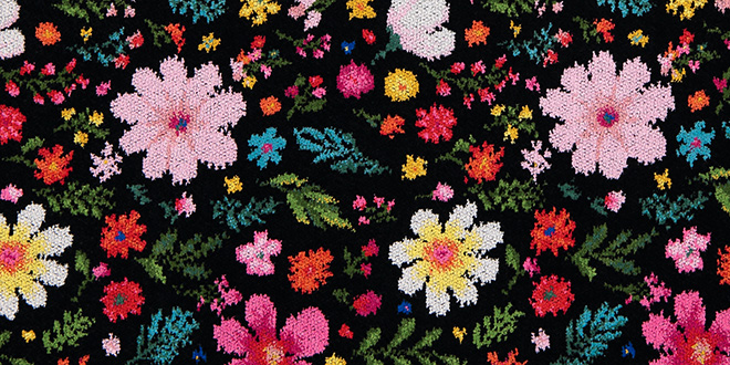 Souvenir-Motiv der FEILER FLOWER POWER Kollektion.