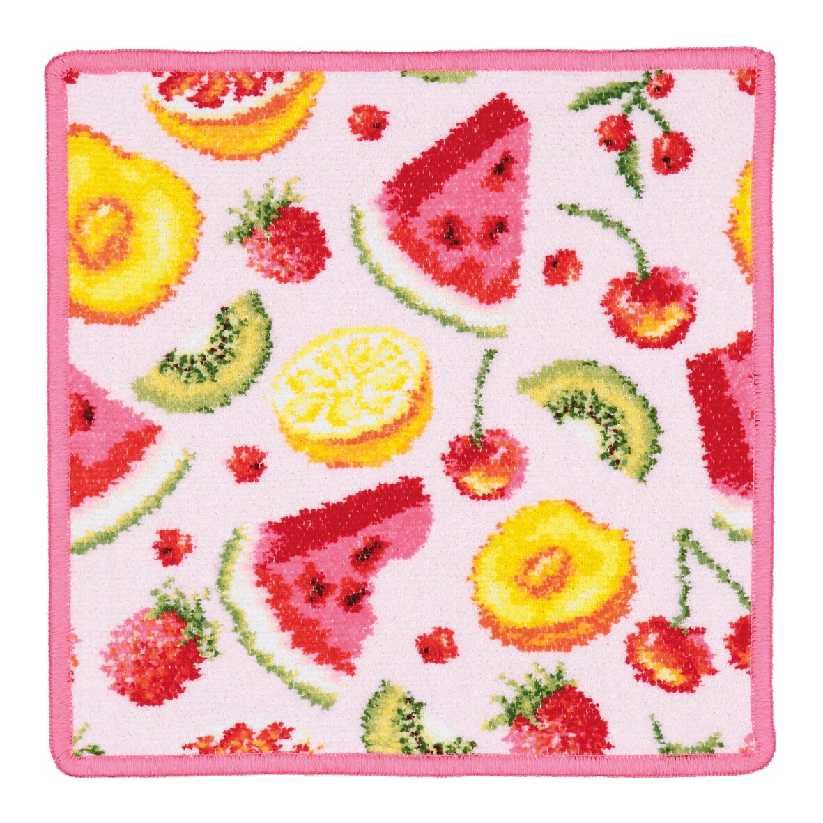 Elegant FEILER face cloth FRUIT, 25 x 25 cm, made from Original FEILER chenille, German craftsmanship.