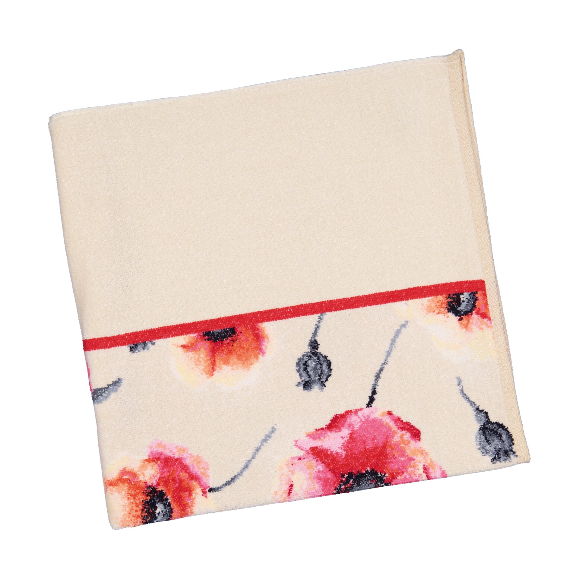 KLATSCHMOHN Chenille Duschtuch 75 × 150 cm Koralle – Luxuriöses FEILER Duschtuch aus Original FEILER-Chenille, Made in Germany.