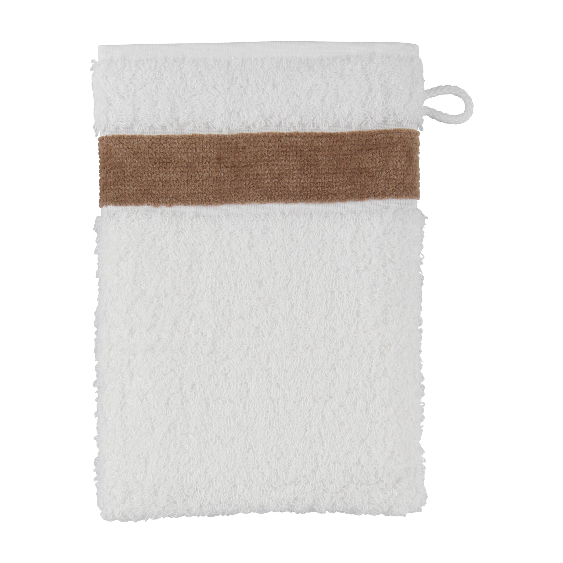 EXCLUSIV Waschhandschuh 15 x 20 cm Frottier safari – Luxuriöser FEILER Waschhandschuh in der Größe 15 × 20 cm aus Frottier mit Original FEILER-Chenille-Bordüre, Made in Germany.