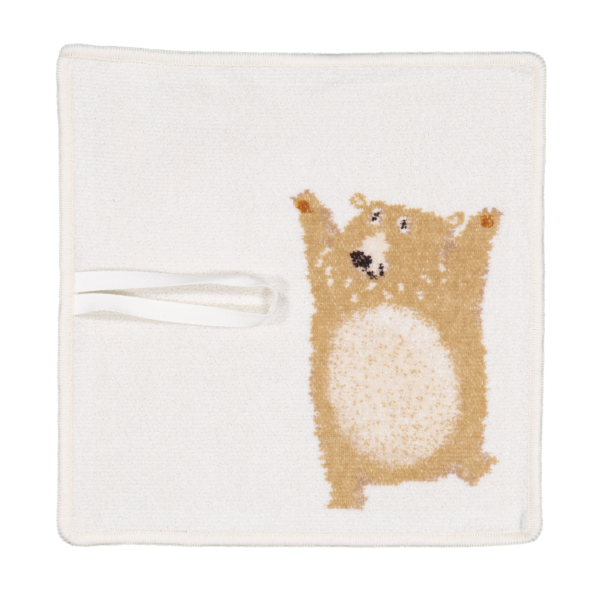 BEN Chenille Schnullertuch 25 x 25 cm beige – Luxuriöses FEILER Handtuch in der Größe 25 × 25 cm aus Original FEILER-Chenille, Made in Germany.