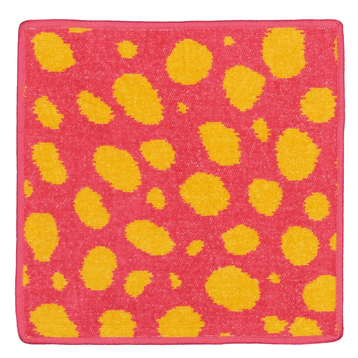 GREEN Chenille Beautytuch 30 × 30 cm – Luxuriöses FEILER Handtuch in Orange aus Original FEILER-Chenille, Made in Germany.