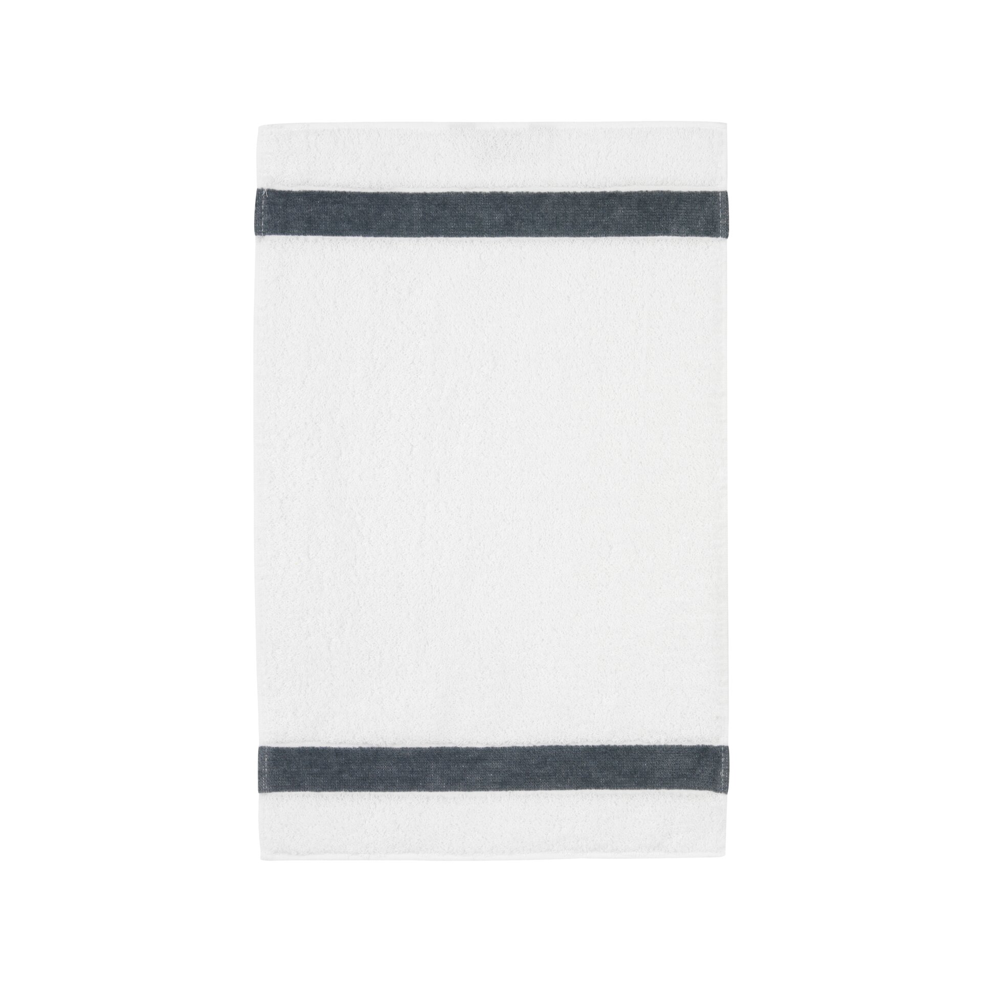 EXCLUSIV Gästehandtuch 30 x 50 cm Frottier grau – Luxuriöses FEILER Handtuch in der Größe 30 × 50 cm aus Frottier mit Original FEILER-Chenille-Bordüre, Made in Germany.