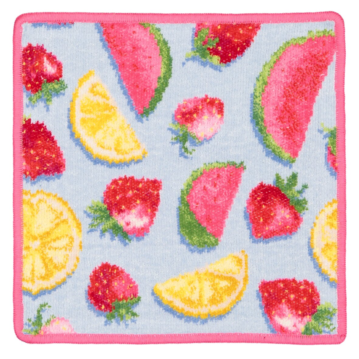 SUMMER Chenille Gesichtstuch 25 × 25 cm – Luxuriöses FEILER Gesichtstuch aus Original FEILER-Chenille, Made in Germany.