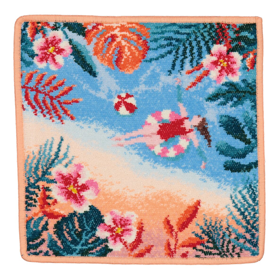 PLAYA Chenille Gesichtstuch 25 × 25 cm – Luxuriöses FEILER Gesichtstuch aus Original FEILER-Chenille, Made in Germany.
