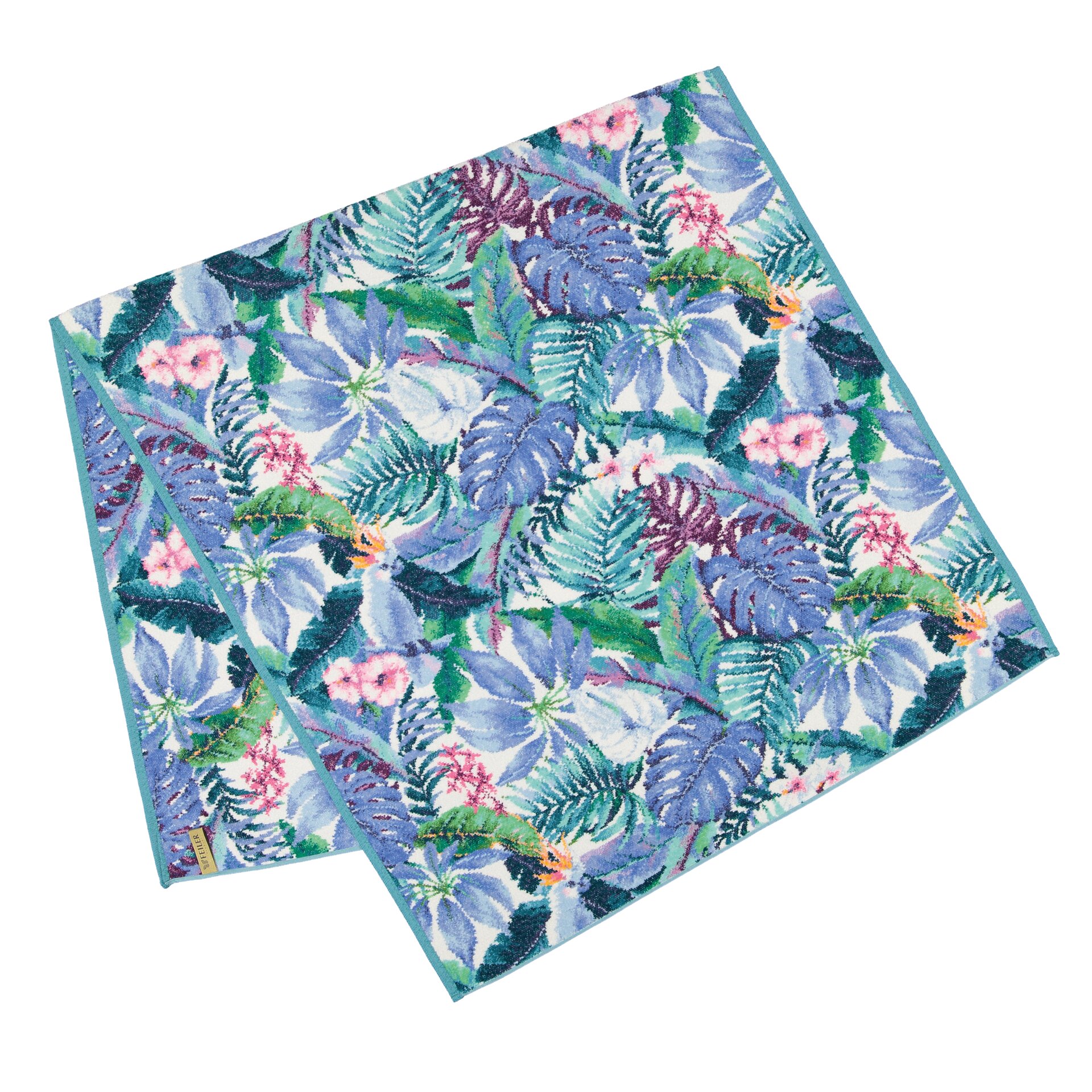 TROPICAL Chenille Duschtuch 75 × 150 cm – Luxuriöses FEILER Duschtuch aus Original FEILER-Chenille, Made in Germany.