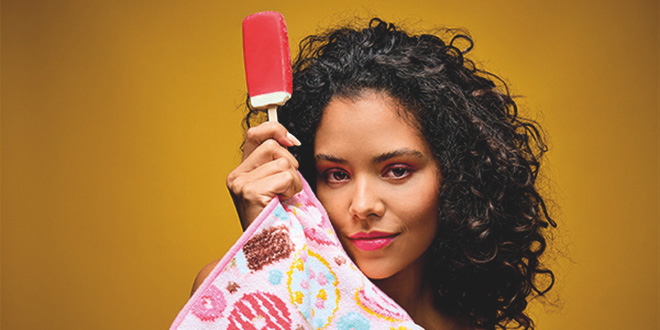 Beauty-Motiv der FEILER PINK SWEET Kollektion.