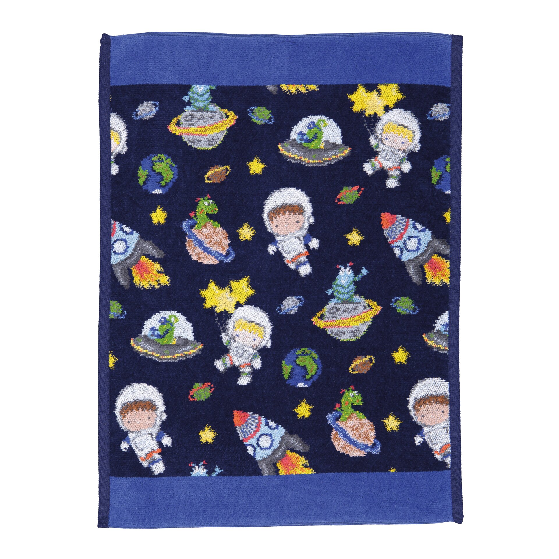GALAXY Chenille Gästehandtuch 37 × 50 cm Blau – Luxuriöses FEILER Handtuch aus Original FEILER-Chenille, Made in Germany.