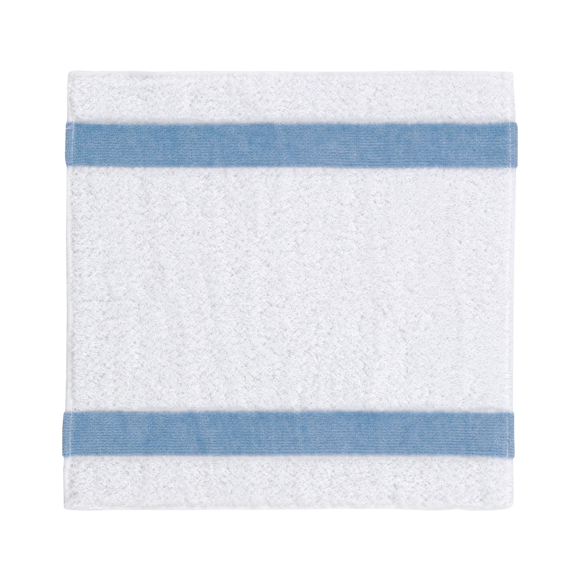 EXCLUSIV Gesichtstuch 30 x 30 cm Frottier Hellblau – Luxuriöses FEILER Gesichtstuch in der Größe 30 × 30 cm aus Frottier mit Original FEILER-Chenille-Bordüre, Made in Germany.