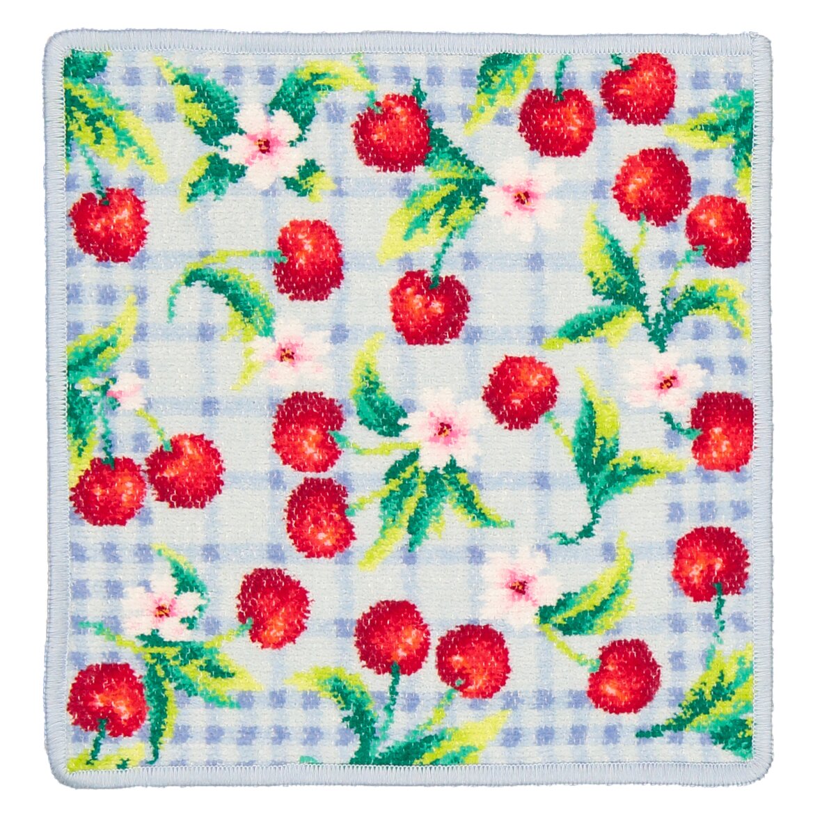 CHERRY Chenille Beautytuch 25 × 25 cm – Luxuriöses FEILER Gesichtstuch aus Original FEILER-Chenille, Made in Germany.