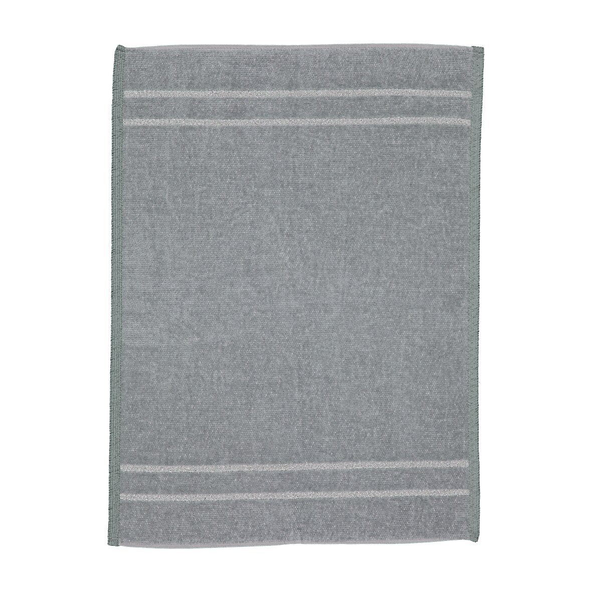 LA Chenille Gästehandtuch 37 × 50 cm Grau – Luxuriöses FEILER Handtuch aus Original FEILER-Chenille, Made in Germany.