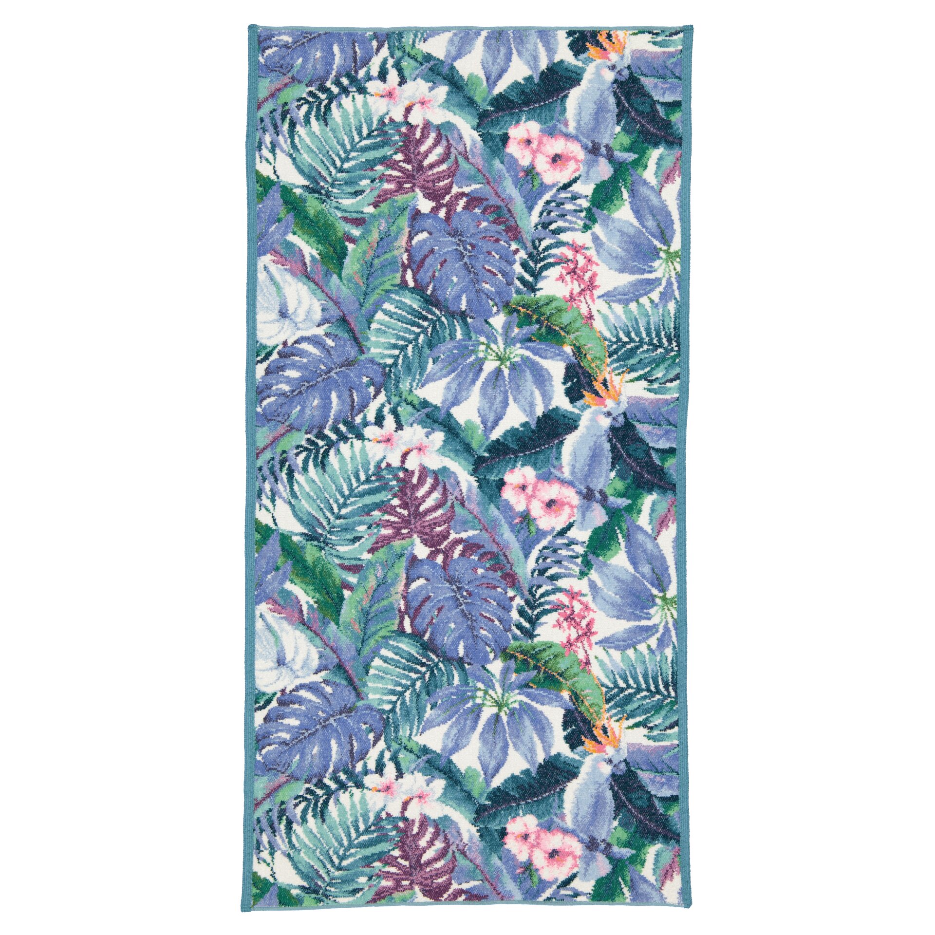Elegant FEILER hand towel TROPICAL, 50 x 100 cm, made from Original FEILER chenille, German craftsmanship.