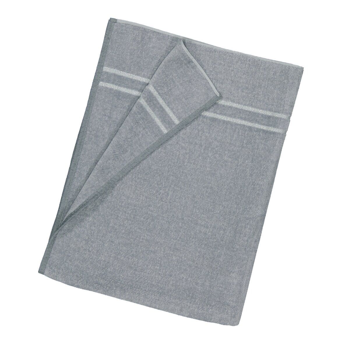 LA Chenille Haarband silber – Luxuriöses FEILER Handtuch in Grau aus Original FEILER-Chenille, Made in Germany.