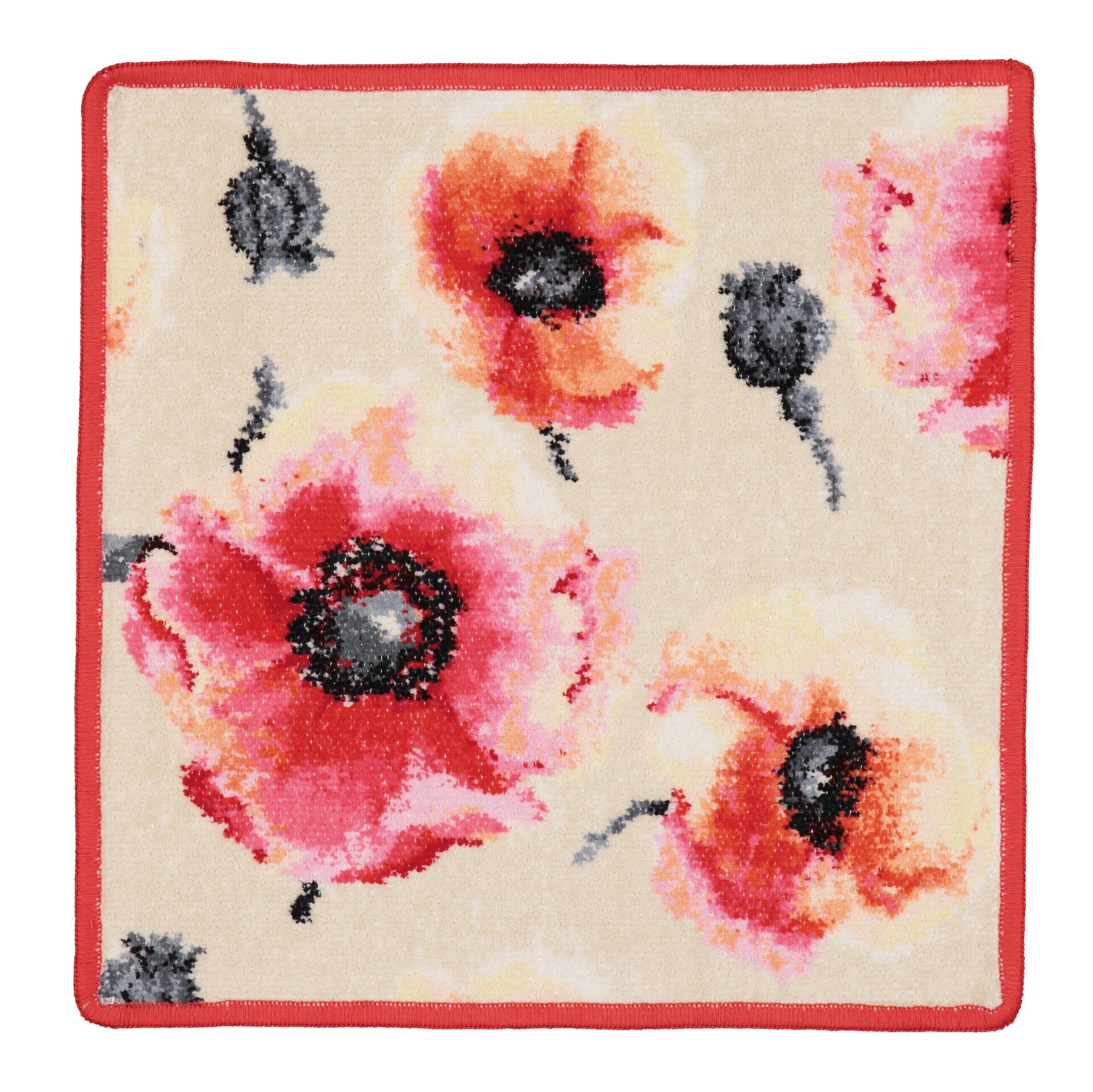KLATSCHMOHN Chenille Gesichtstuch 30 × 30 cm – Luxuriöses FEILER Gesichtstuch aus Original FEILER-Chenille, Made in Germany.