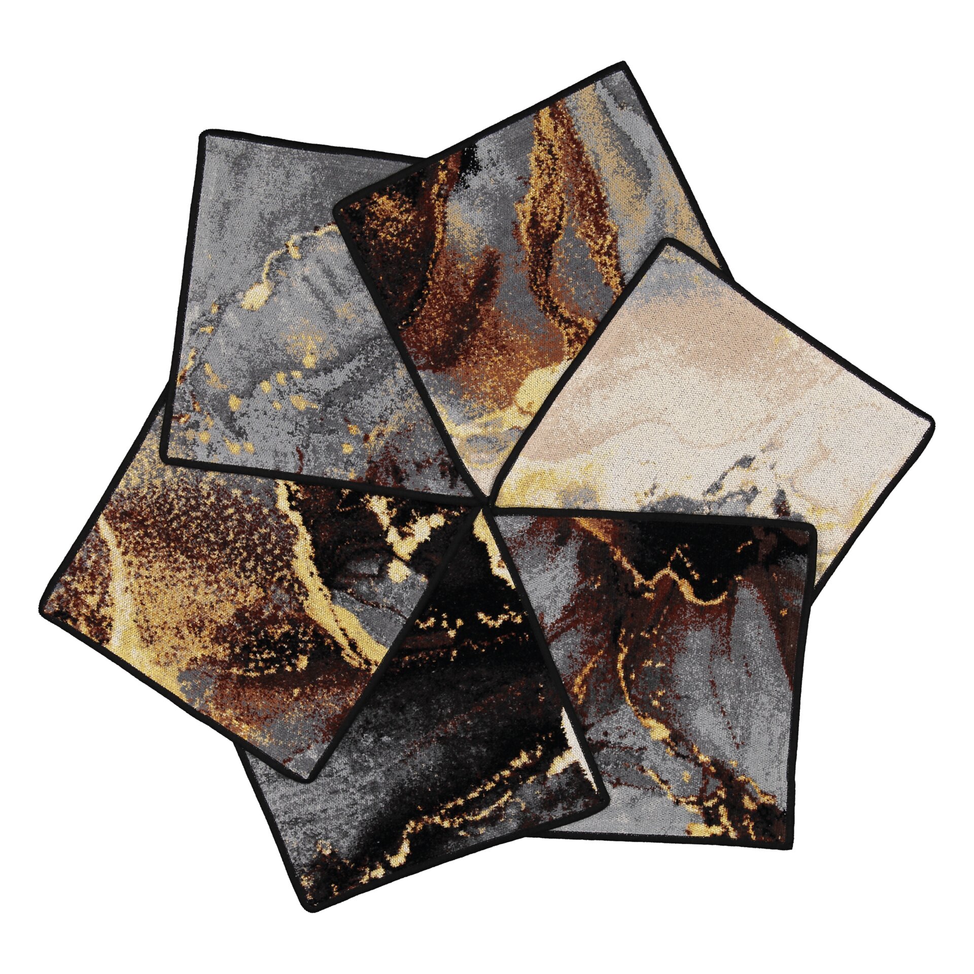 FEILER Beauty Cloth from the GOLDEN FRAGMENTS collection, size 30 × 30 cm, product view 6, made from Original FEILER chenille in Germany.