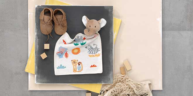 Kategorieheader mit FEILER Baby Schnuffeltuch