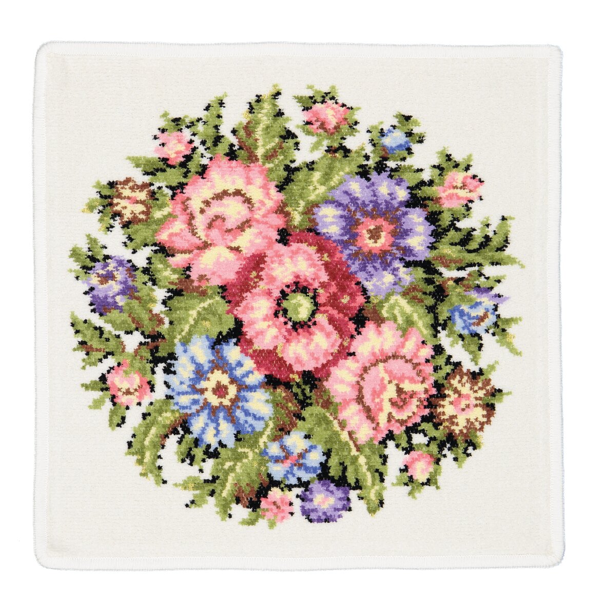 VIENNA Chenille Gesichtstuch 30 × 30 cm Weiß – Luxuriöses FEILER Gesichtstuch aus Original FEILER-Chenille, Made in Germany.
