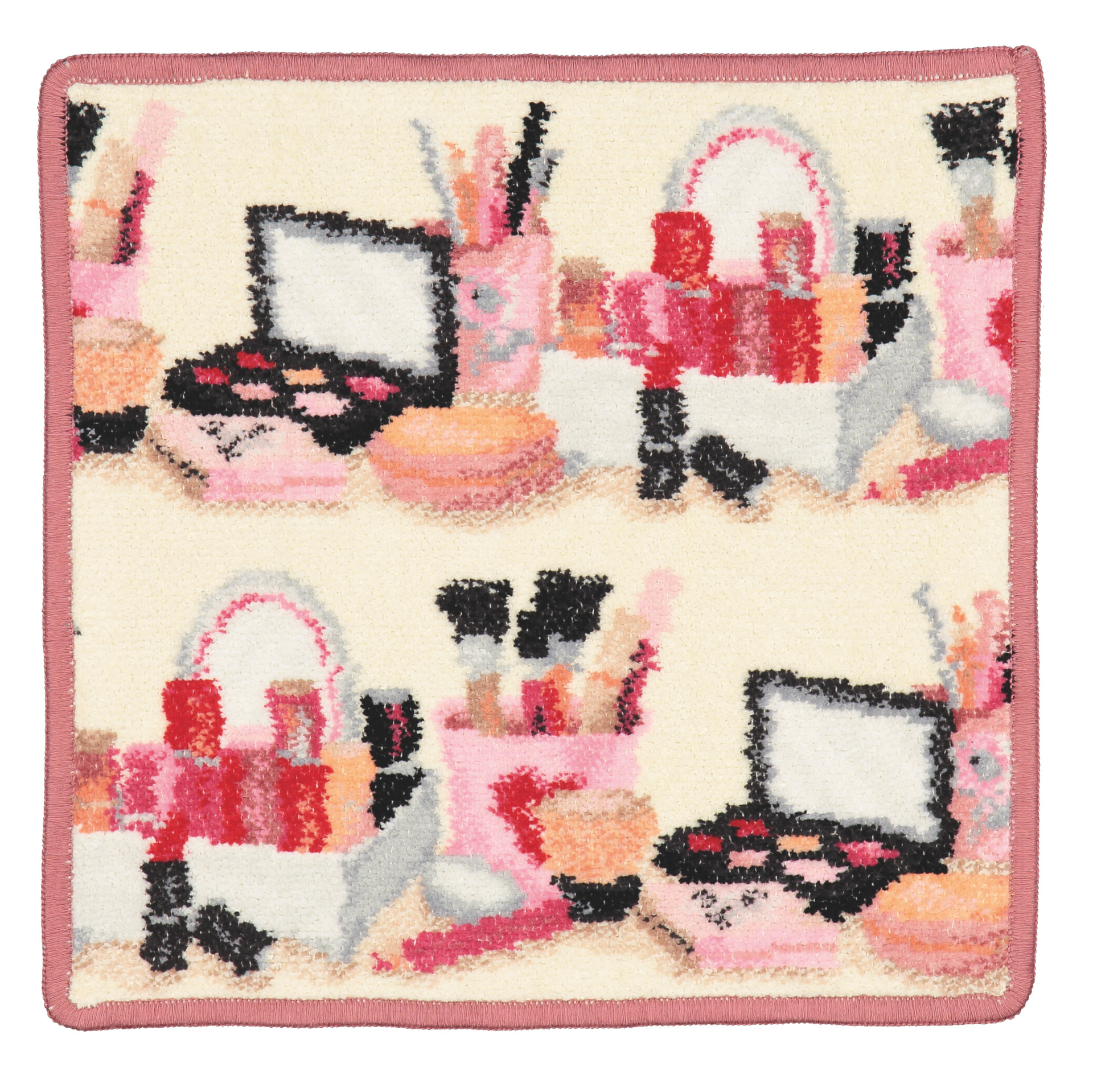 BELLA Chenille Gesichtstuch 25 × 25 cm rosenholz – Luxuriöses FEILER Gesichtstuch aus Original FEILER-Chenille, Made in Germany.
