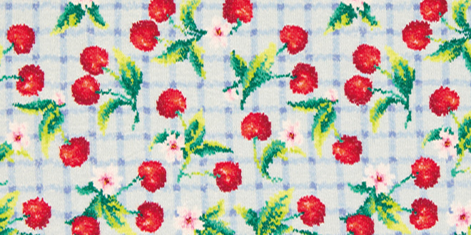 Souvenir-Motiv der FEILER CHERRY PICNIC Kollektion.