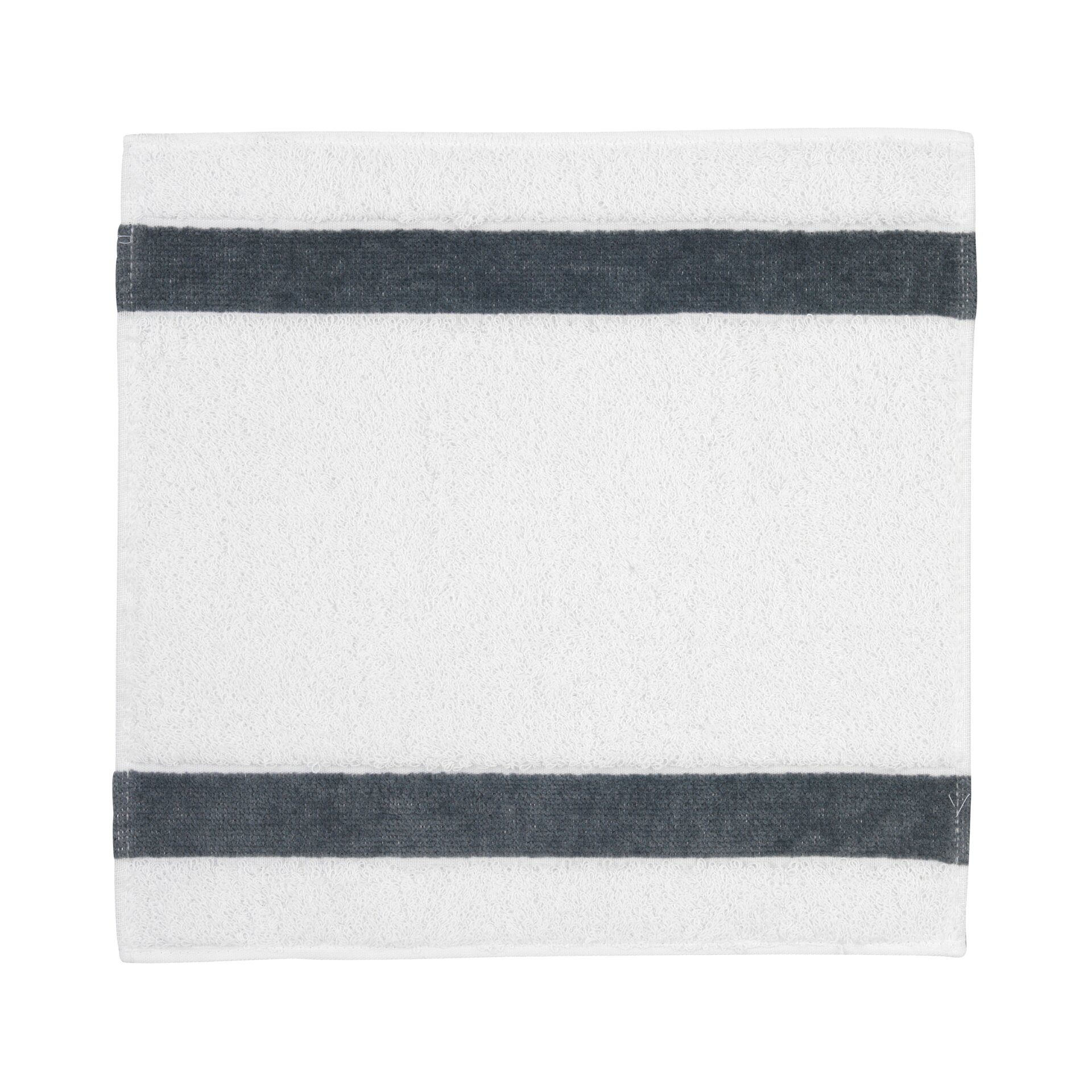EXCLUSIV Gesichtstuch 30 x 30 cm Frottier grau – Luxuriöses FEILER Gesichtstuch in der Größe 30 × 30 cm aus Frottier mit Original FEILER-Chenille-Bordüre, Made in Germany.