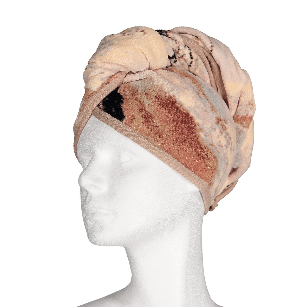 PETRICHOR Chenille-Haar-Turban – Luxuriöser FEILER Handtuch-Turban aus Original FEILER-Chenille, Made in Germany.