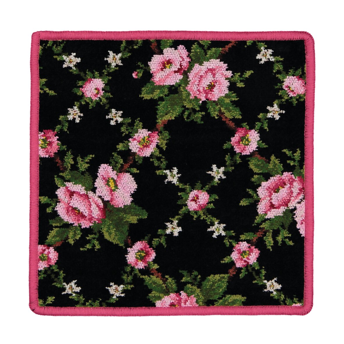 AMELIE Chenille Gesichtstuch 25 × 25 cm Schwarz – Luxuriöses FEILER Gesichtstuch aus Original FEILER-Chenille, Made in Germany.