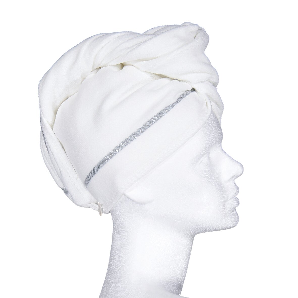 LA Chenille Handtuch-Turban one size Weiß – Luxuriöser FEILER Handtuch-Turban aus Original FEILER-Chenille, Made in Germany.