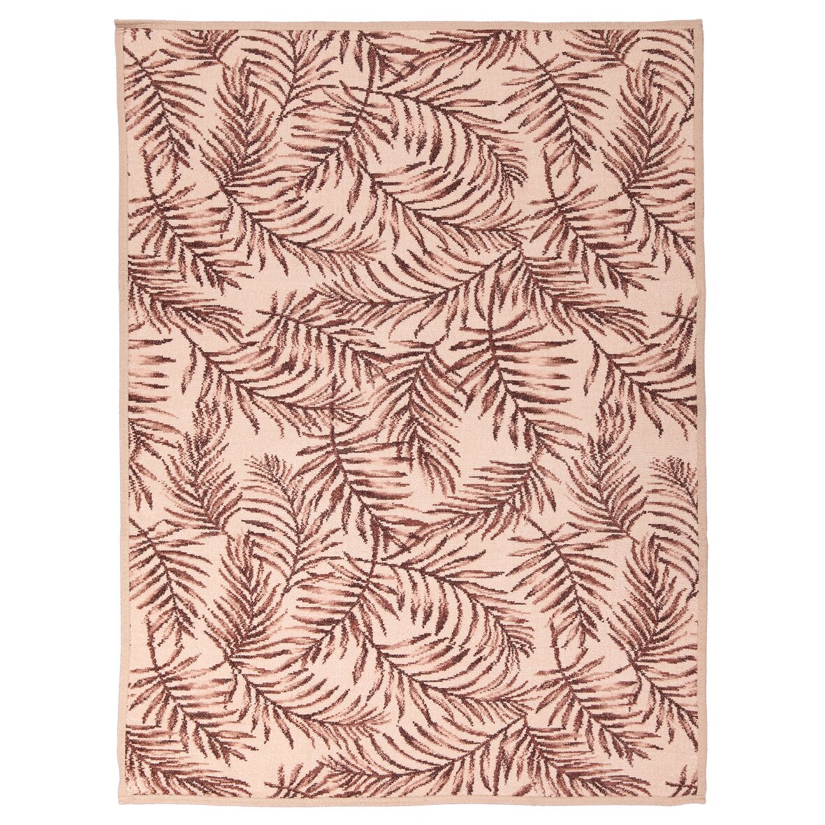 FEILER baby blanket from the DESERT PALMS collection in pebble, size 75 × 100 cm, made from Original FEILER chenille in Germany.