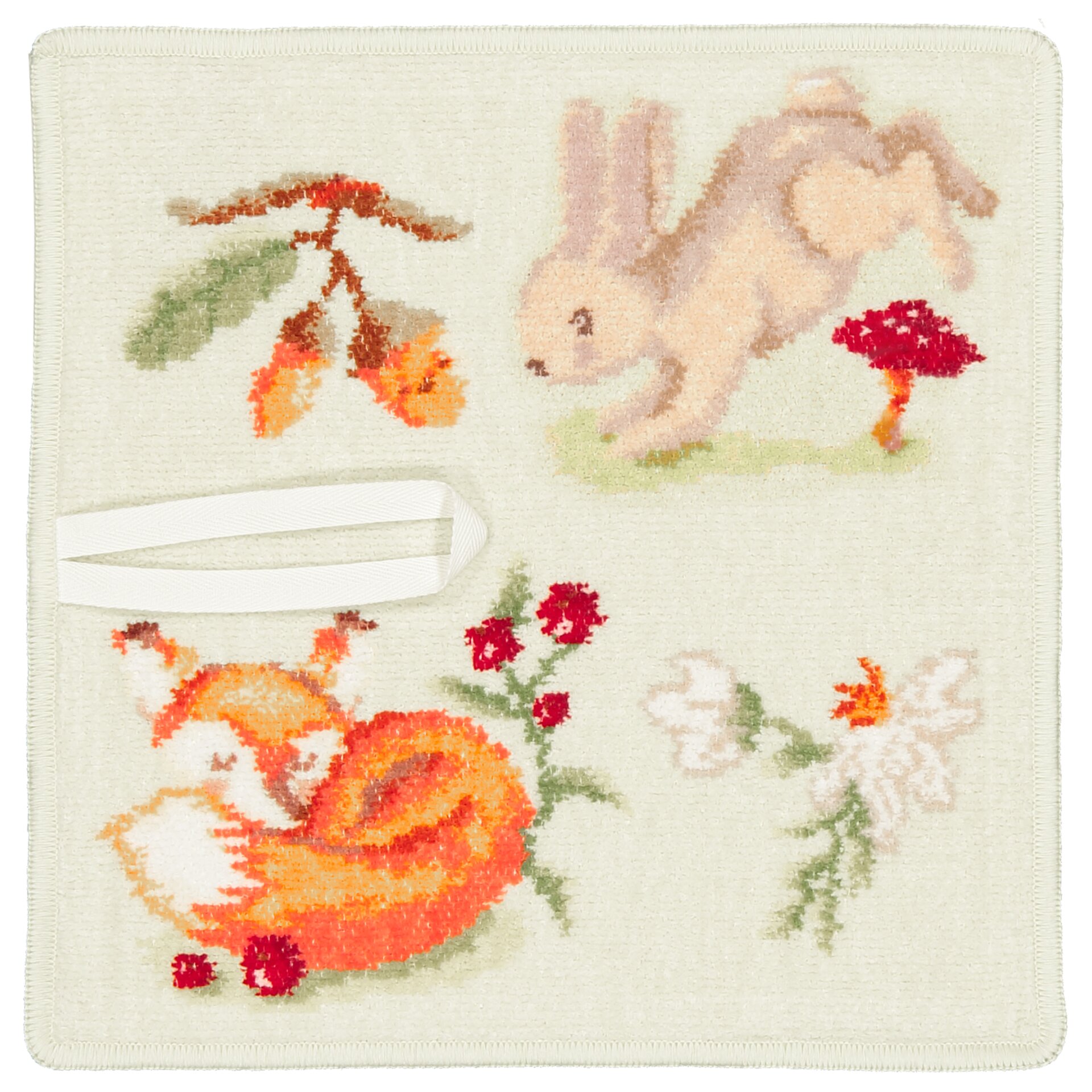 FEILER Pacifier Cloth from the FOREST TALES SCHNULLERTUCH collection, made from Original FEILER chenille in Germany.