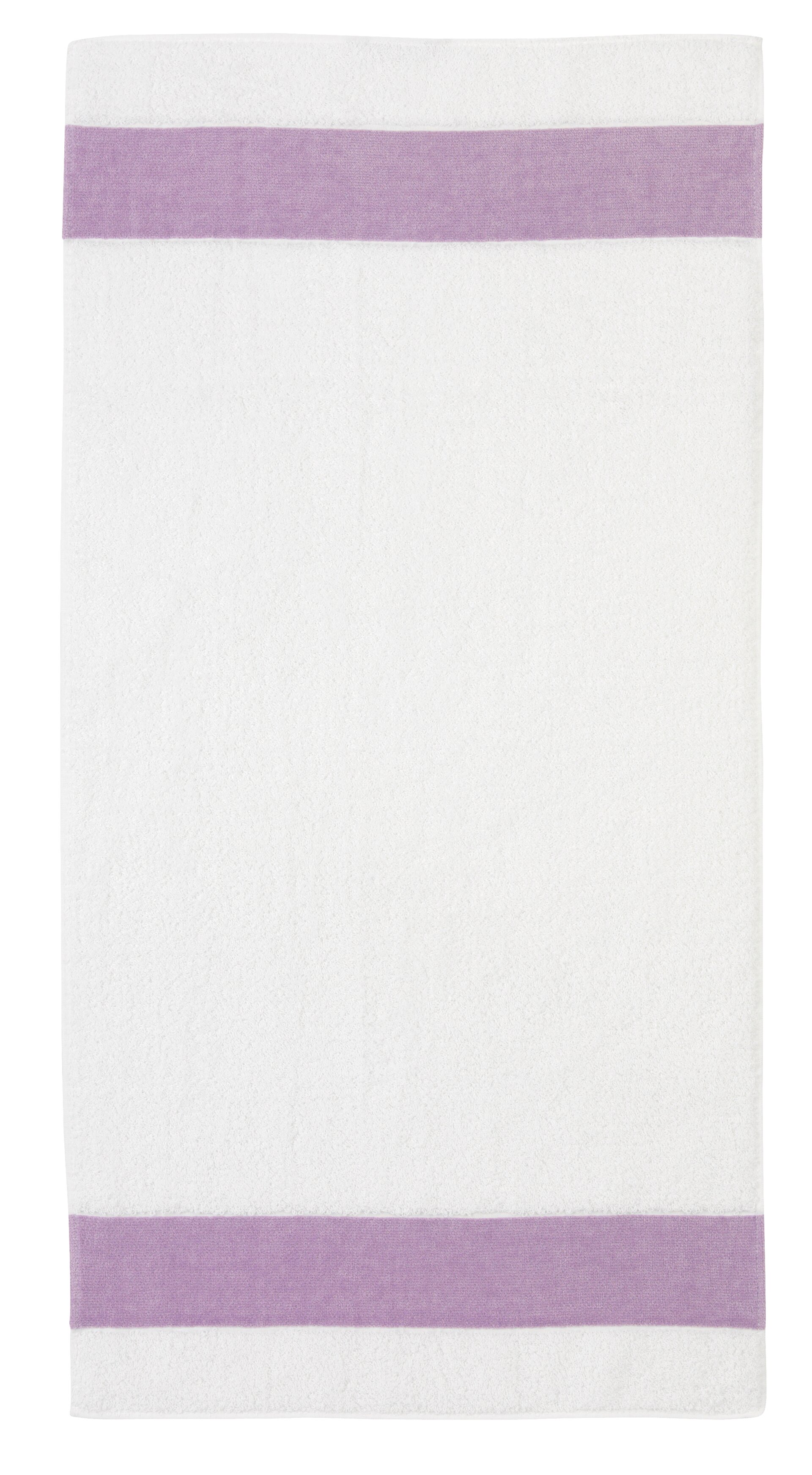 EXCLUSIV Handtuch 50 x 100  cm Frottier zartflieder – Luxuriöses FEILER Handtuch in der Größe 50 × 100  cm aus Frottier mit Original FEILER-Chenille-Bordüre, Made in Germany.