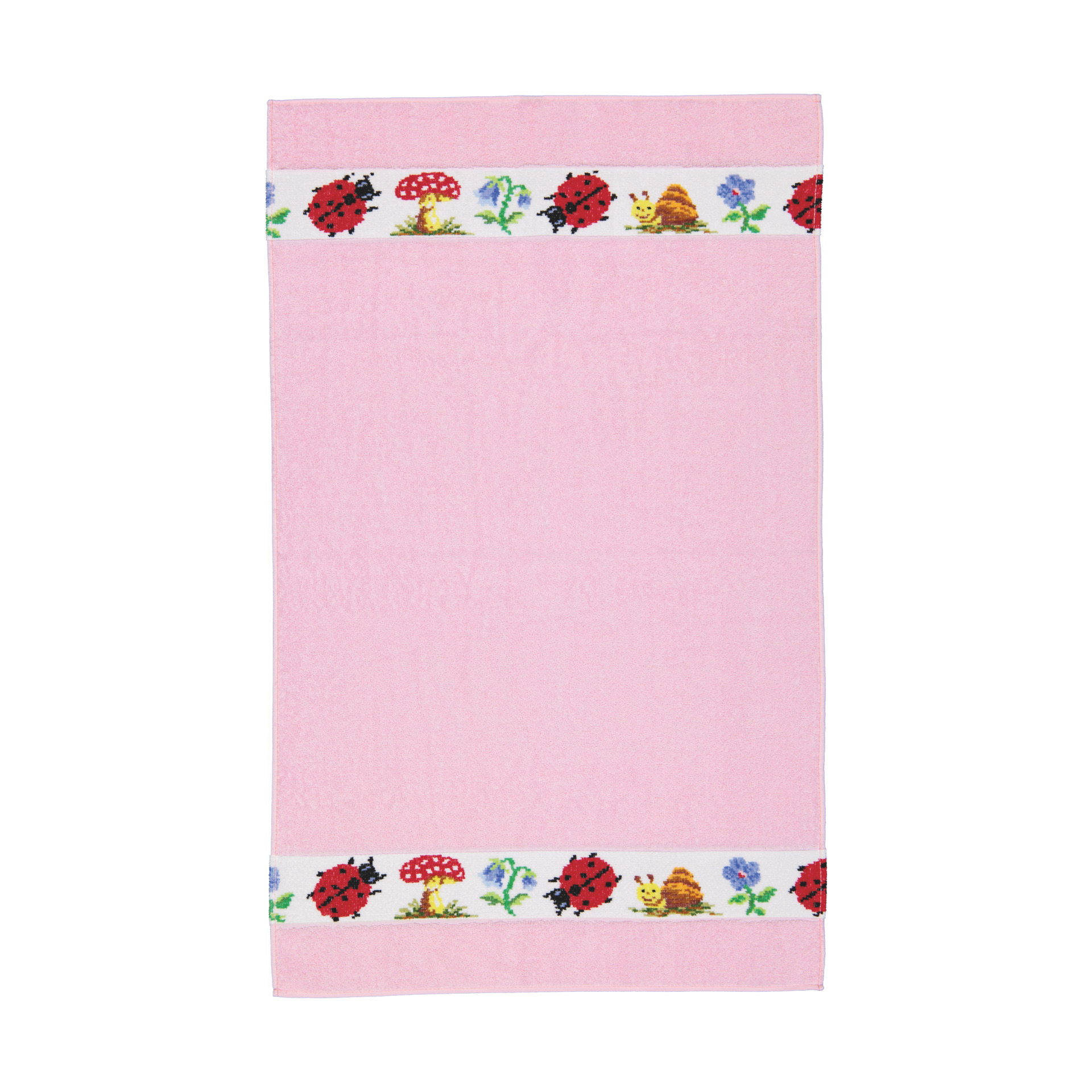 PAULI Frottier Handtuch 50 × 80 cm rosa – Luxuriöses FEILER Handtuch aus Frottier mit Original FEILER-Chenille-Bordüre, Made in Germany.