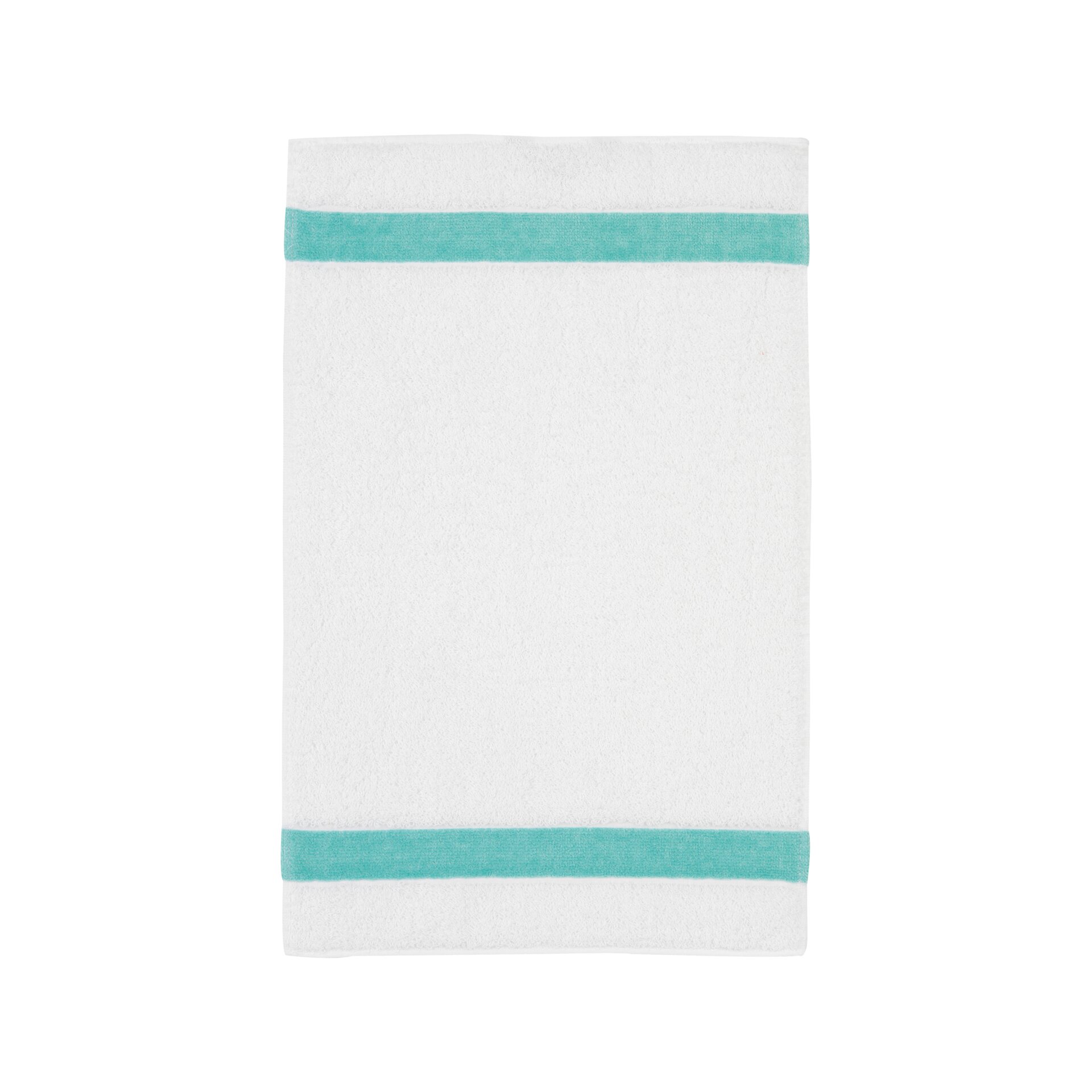 EXCLUSIV Gästehandtuch 30 x 50 cm Frottier türkis – Luxuriöses FEILER Handtuch in der Größe 30 × 50 cm aus Frottier mit Original FEILER-Chenille-Bordüre, Made in Germany.