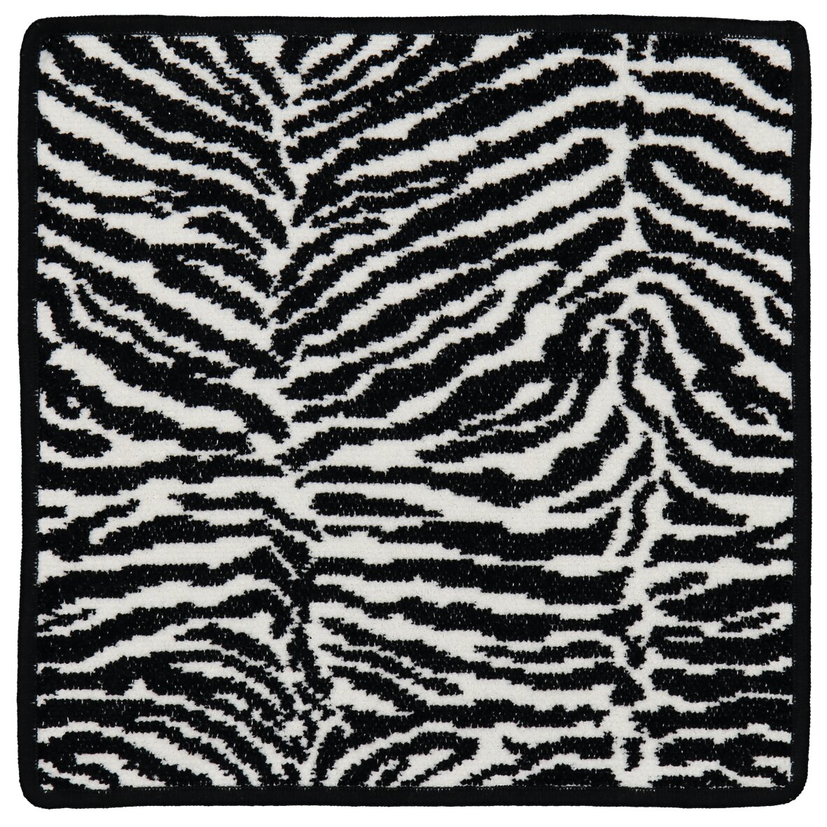SAVANNA Chenille Beautytuch 30 × 30 cm – Luxuriöses FEILER Handtuch in Schwarz aus Original FEILER-Chenille, Made in Germany.