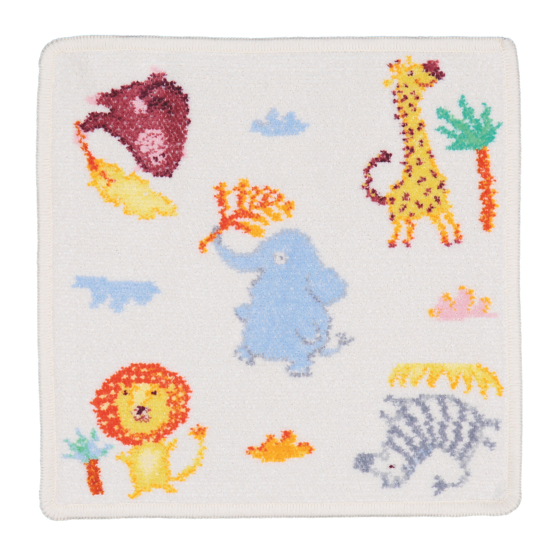 WILD Chenille PFlegetuch 25 × 25 cm – Luxuriöses FEILER Handtuch in Beige aus Original FEILER-Chenille, Made in Germany.