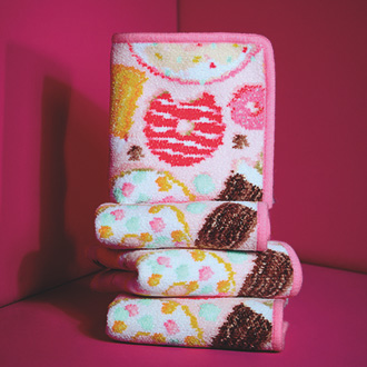 Beauty-Motiv der FEILER PINK SWEET Kollektion.