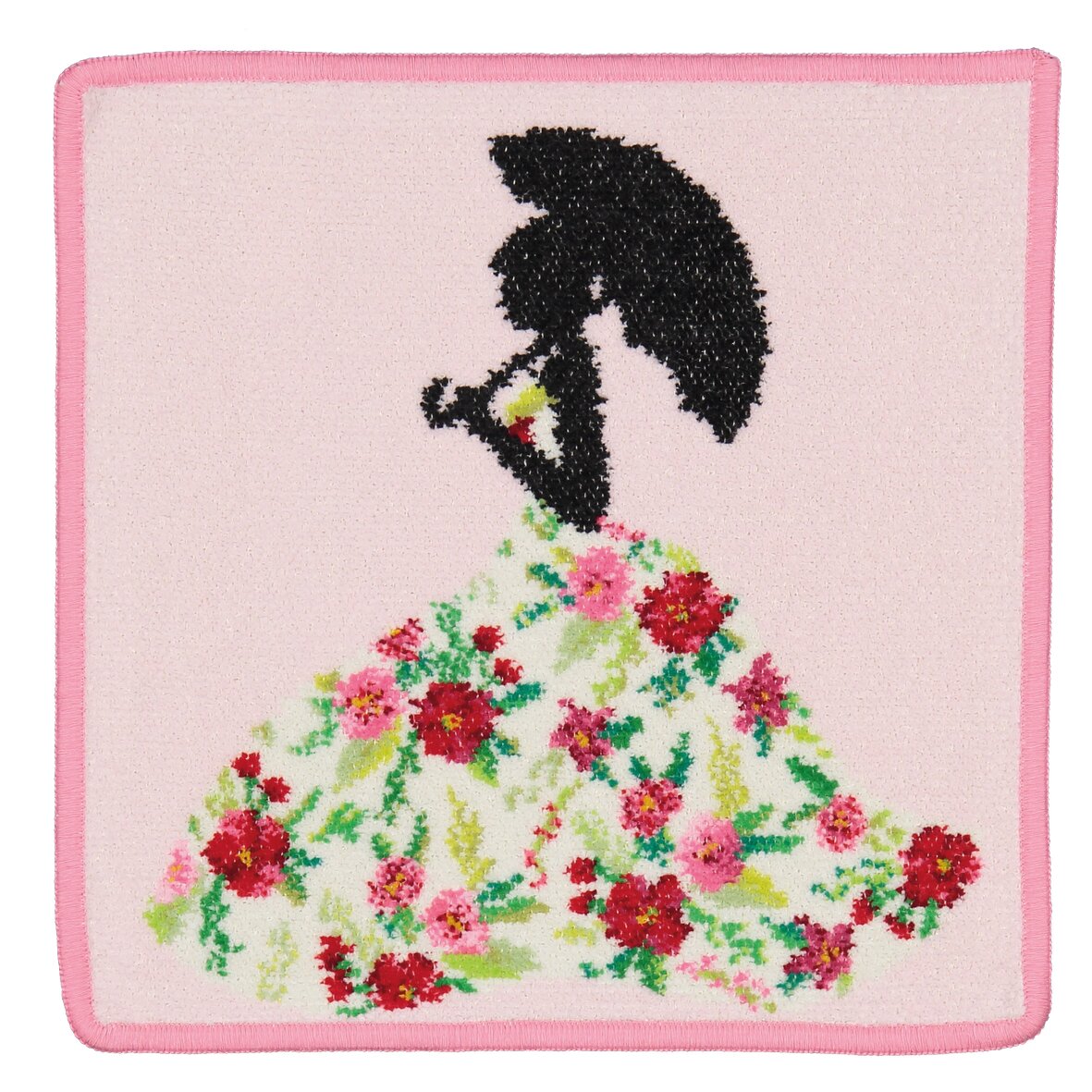 MISS Chenille Gesichtstuch 25 × 25 cm Himbeere – Luxuriöses FEILER Gesichtstuch aus Original FEILER-Chenille, Made in Germany.